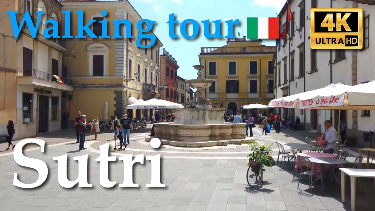 Sutri (Lazio), Italy【Walking Tour】4K