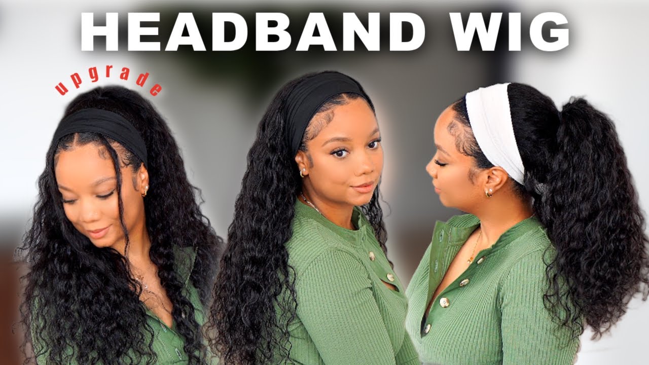 *MUST WATCH* Upgraded Headband Wig w/ Drawstring + Mesh Lace 😍 Beginner Friendly | Unice