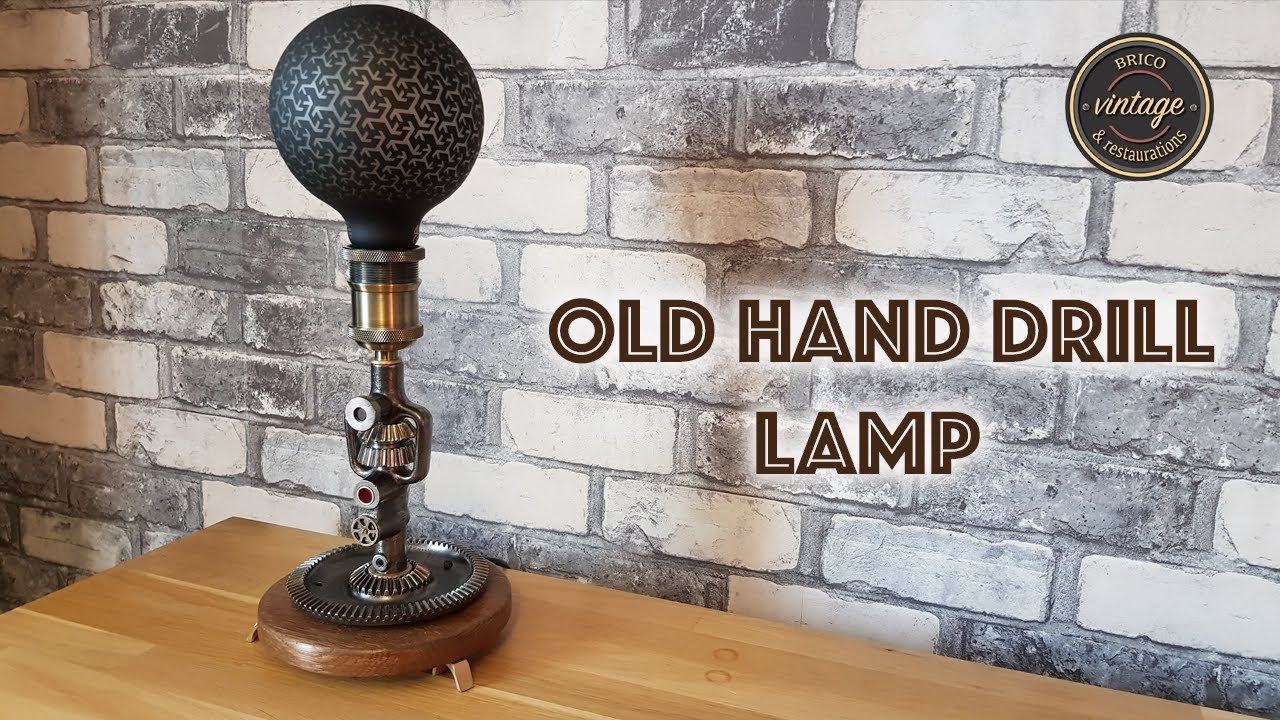 Lampe chignole - Old hand drill lamp
