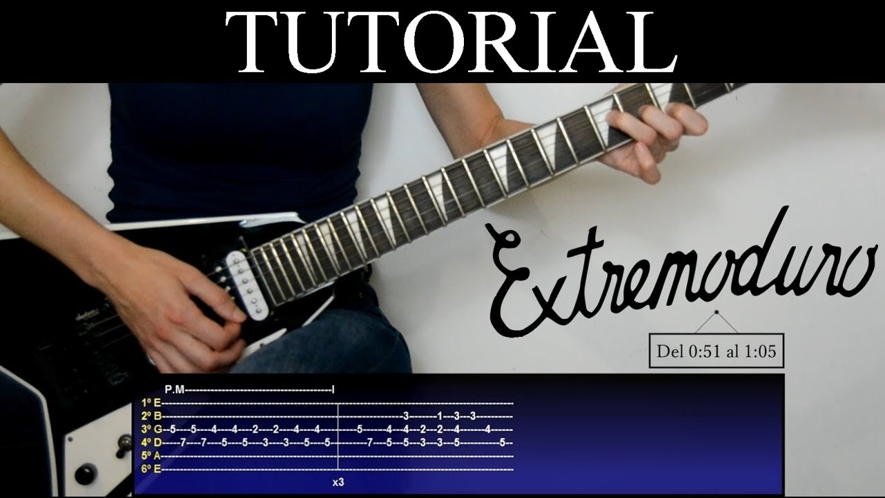 Cómo tocar La Vereda de la Puerta de Atrás de Extremoduro (Tutorial de guitarra) / How to play