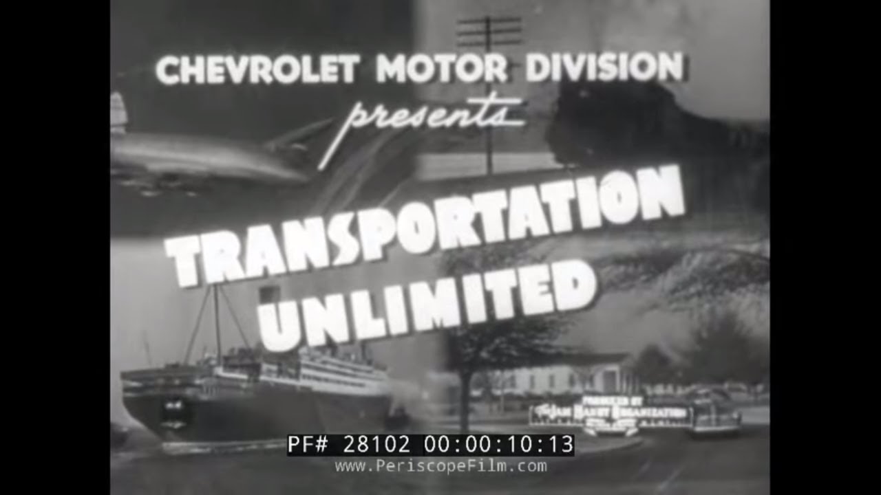 «TRANSPORTATION UNLIMITED» — рекламный фильм о грузовиках и автобусах Chevrolet 1949 года, снятый...