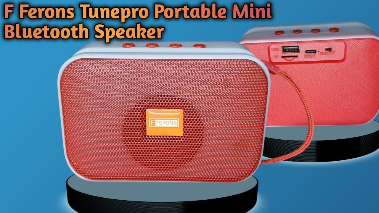 F Ferons Tunepro Portable Mini Bluetooth Speaker Unboxing l Bluetooth Speaker With Mobile Stand...