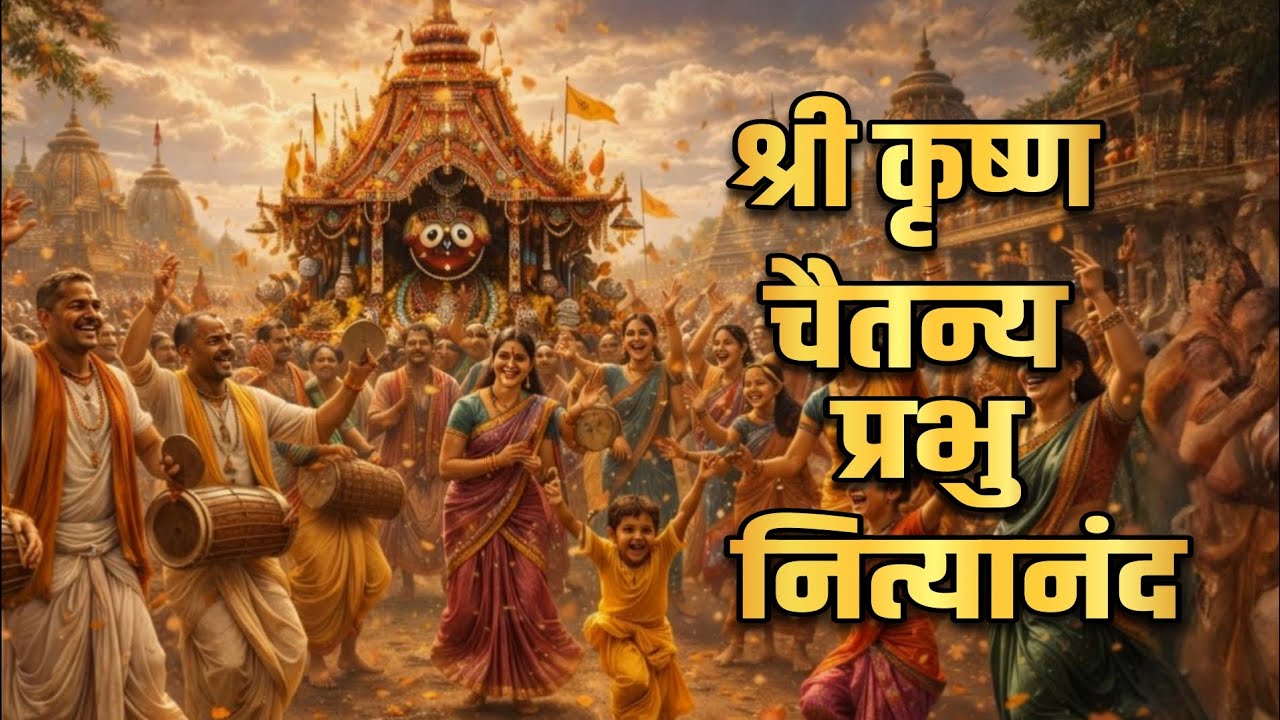 श्री कृष्ण चैतन्य प्रभु नित्यानंद 🙏 | हरे कृष्ण संकीर्तन | भक्ति में डूब जाइए