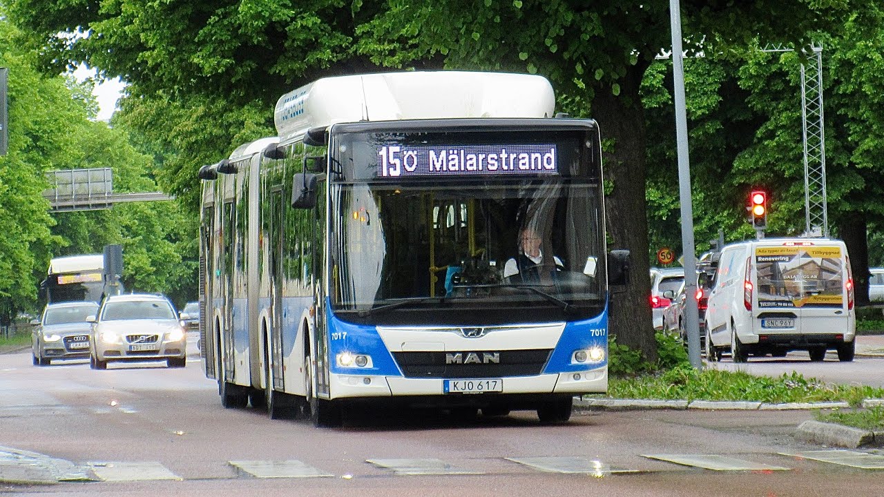 Bus ride line 15 from Pilgatan to Öster Mälarstrand.
