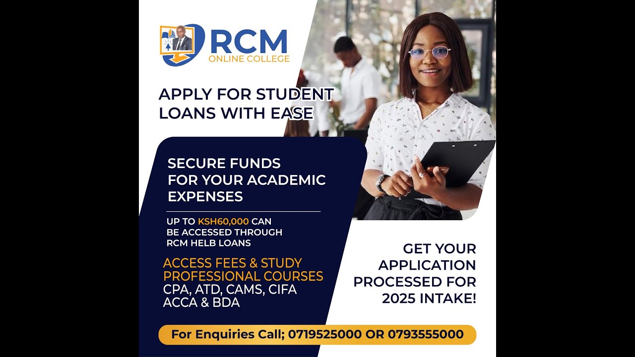 KASNEB- RCM COLLEGE-HELB LOAN APPLICATION PROCESS