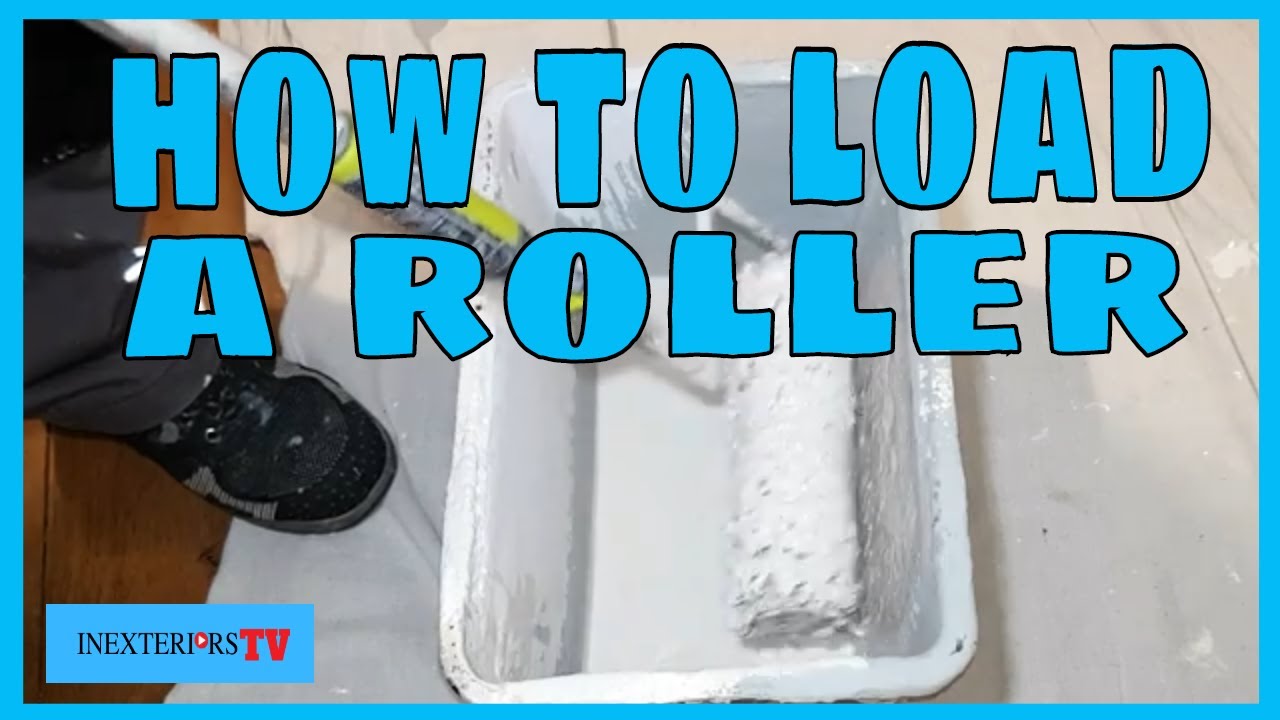 How to load a roller,how to load  paint on roller.