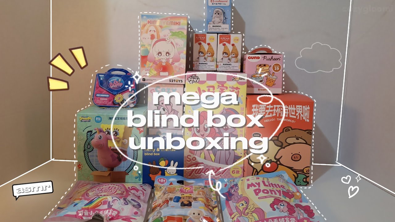 LOTS of blind box unboxing asmr fast❗️✨️  #blindbox 