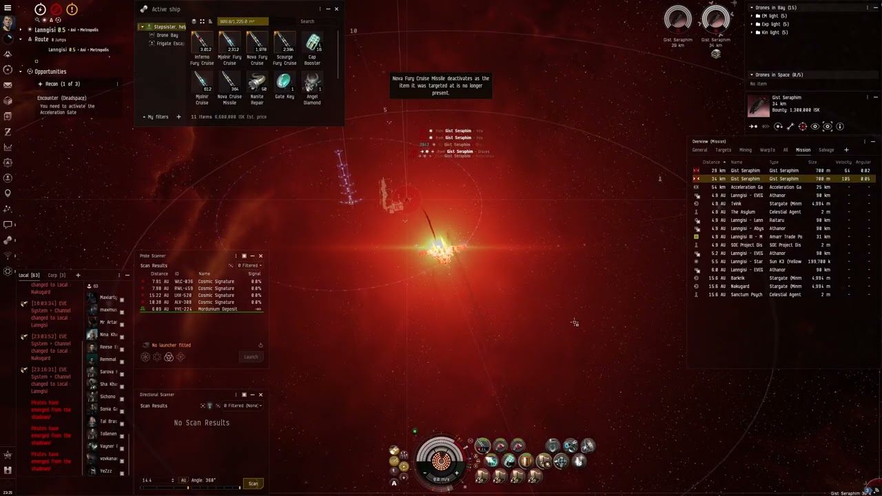 Eve Online - Golem GANKED :) Level 4 mission gameplay - Recon 1 (Angel)