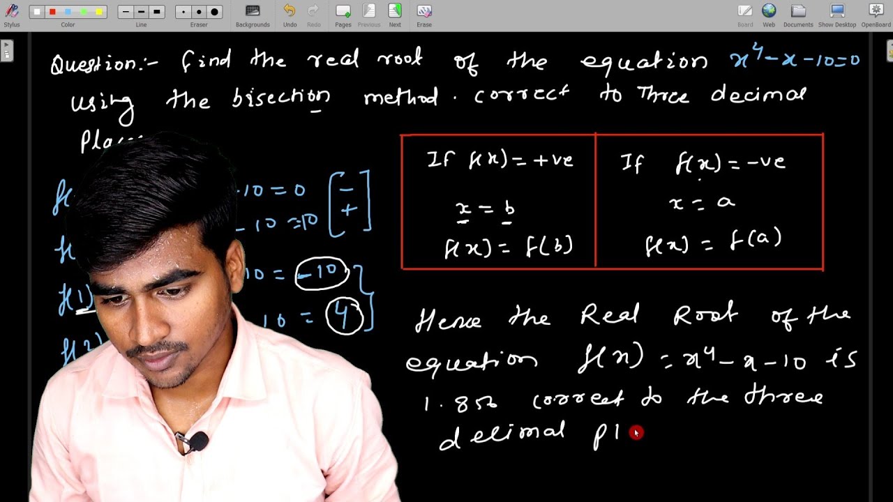 Bisection method || Bisection method in Hindi || Example 3