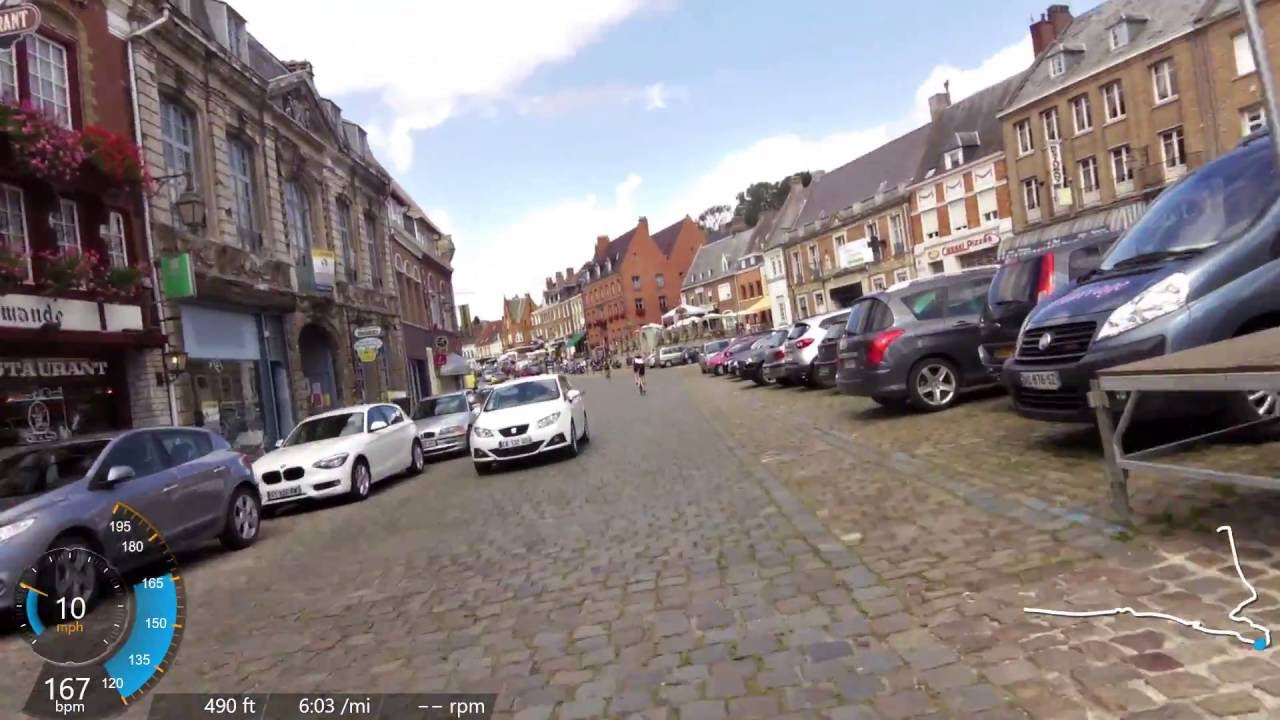Uphill Cobble section @ Cassel on UK Cycling Le Classique Francais 14.8.16