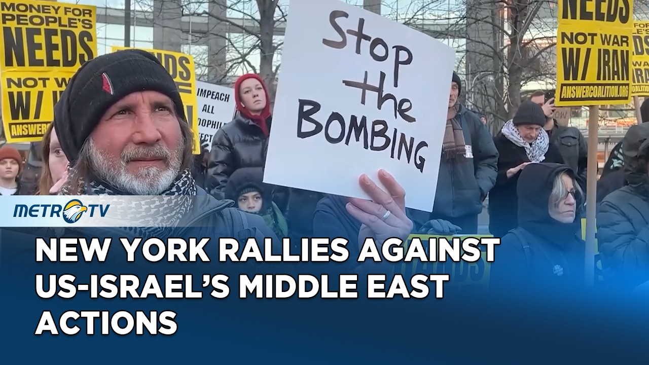 New Yorkers Protest US-Israel Strikes on Iran