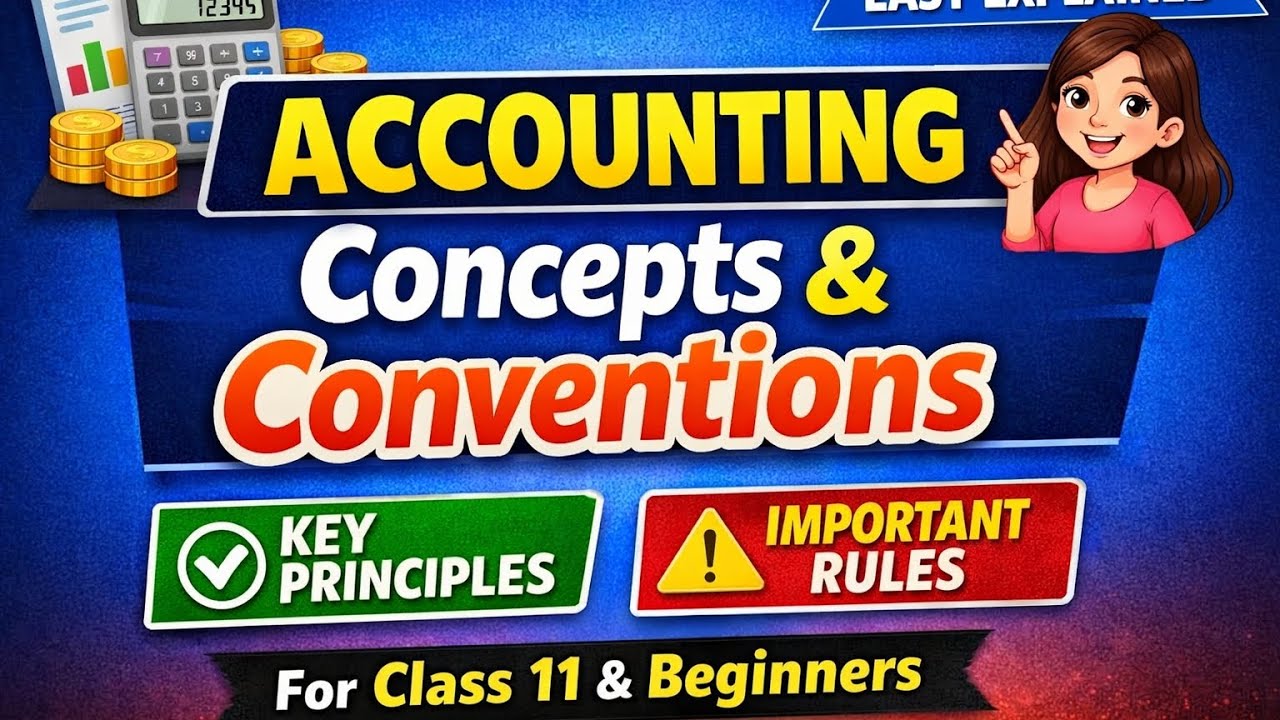  Accounting Concepts and Conventions | Class 11 Accounts | Easy Explanation