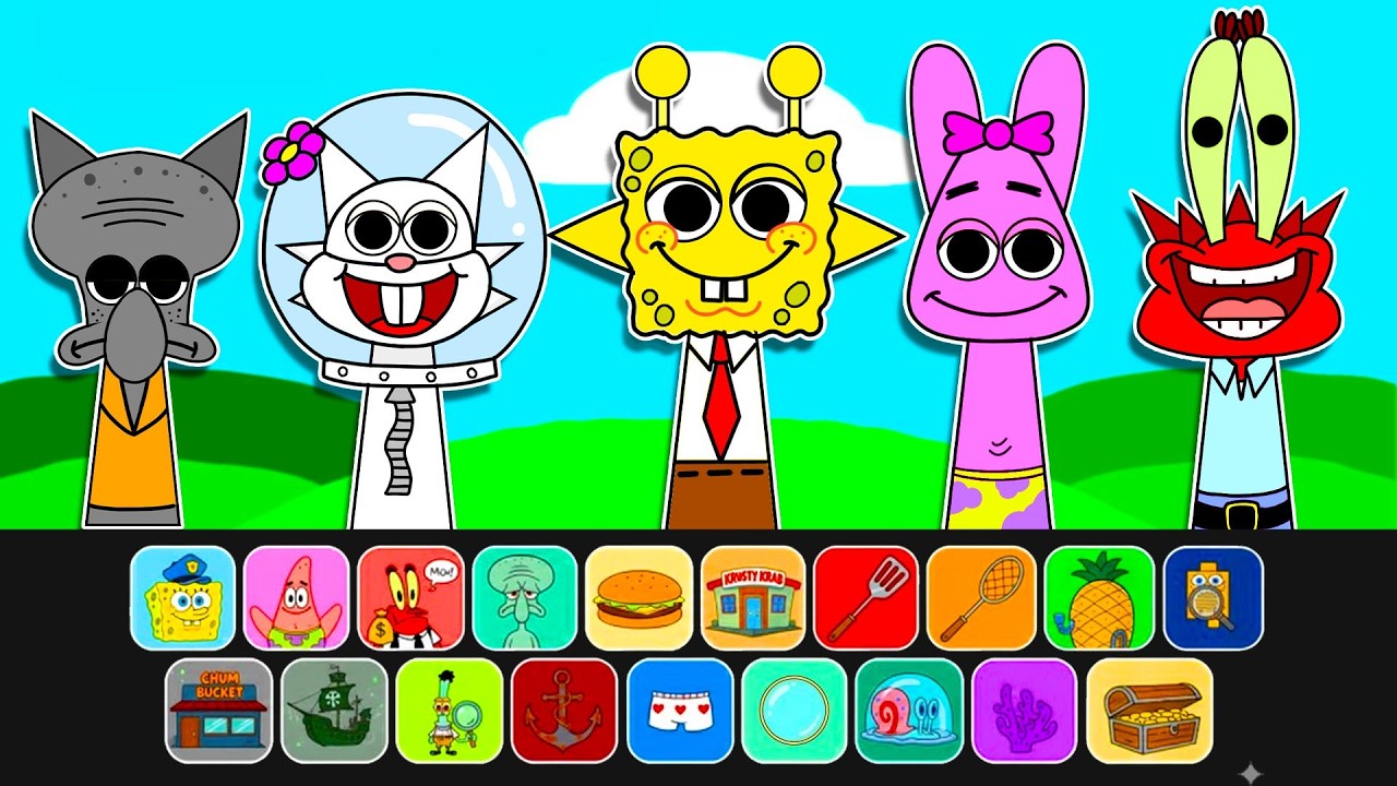 Sprunki Song: SPONGEBOB MAKEOVER BATTLE — WHO LOOKS THE BEST? | Paper DIY