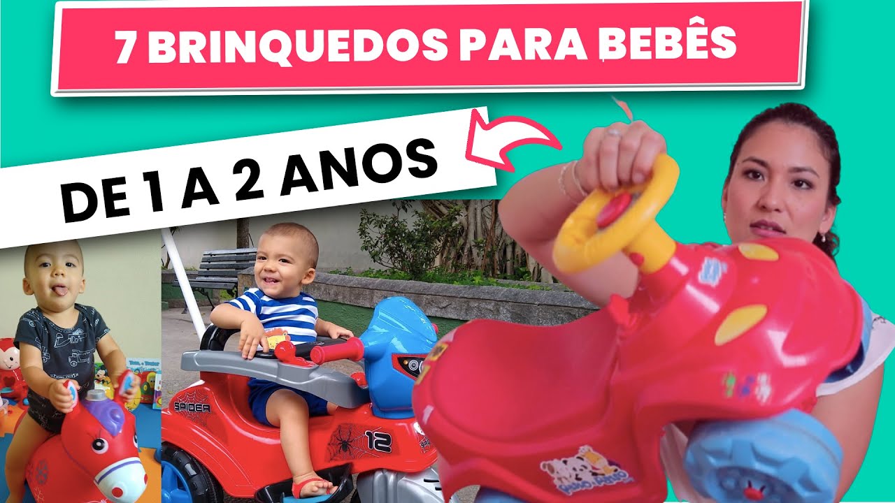 7 brinquedos para bebê de 1 a 2 anos que você precisa conhecer