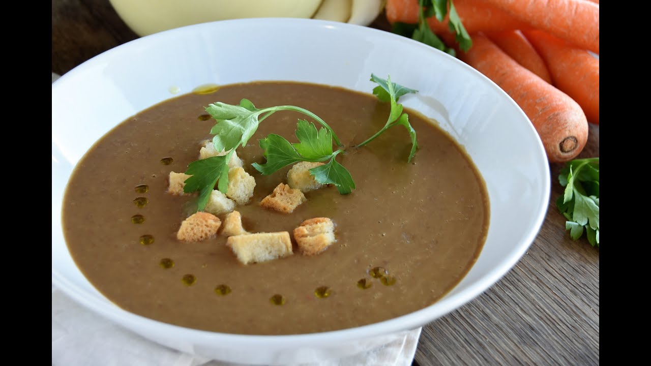 Crema de lentejas fácil y nutritiva