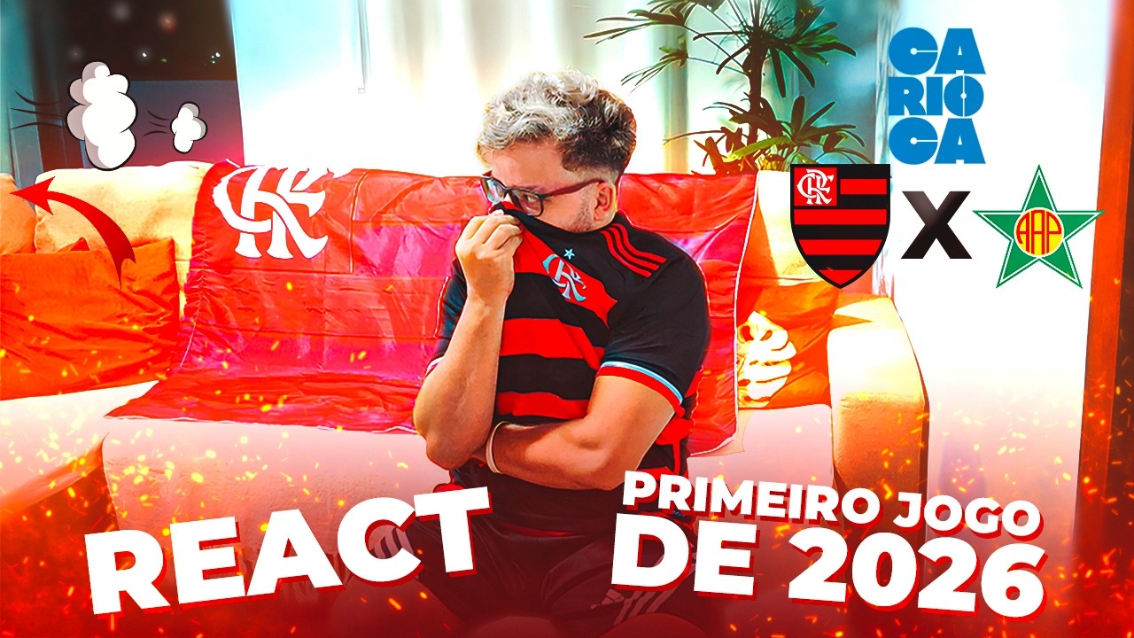 PRIMEIRO JOGO DE 2026 DO MALVADÃO! REACT FLAMENGO x PORTUGUESA-RJ 🔴⚫ CAMPEONATO CARIOCA
