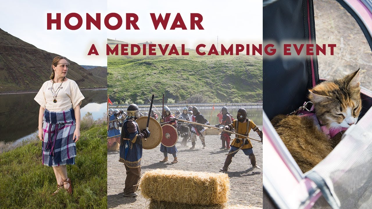What It’s Like to Camp at a Medieval Event (With a Cat!) | Honor War Vlog