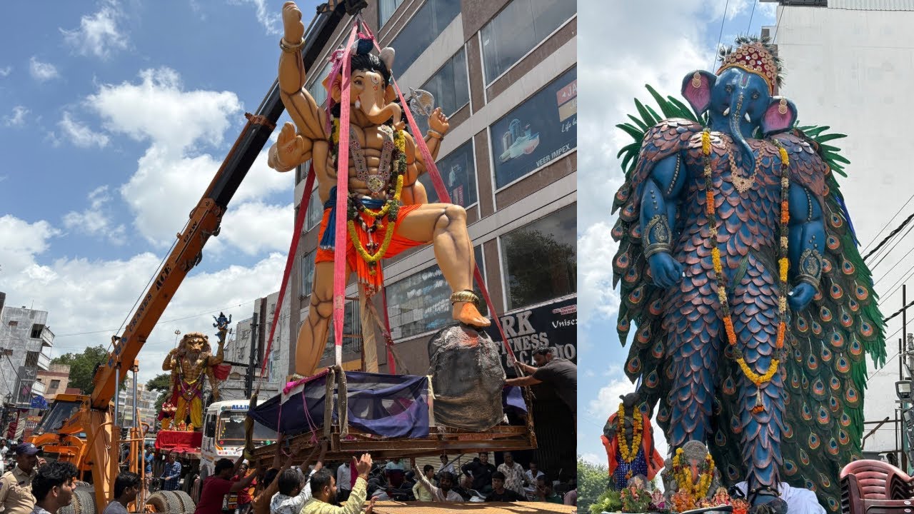 #Begum Bazar All Pailwan Ganesh Ready For Visarjan 2025 | Begum Bazar Ganesh Nimajjanam Shobhayatara