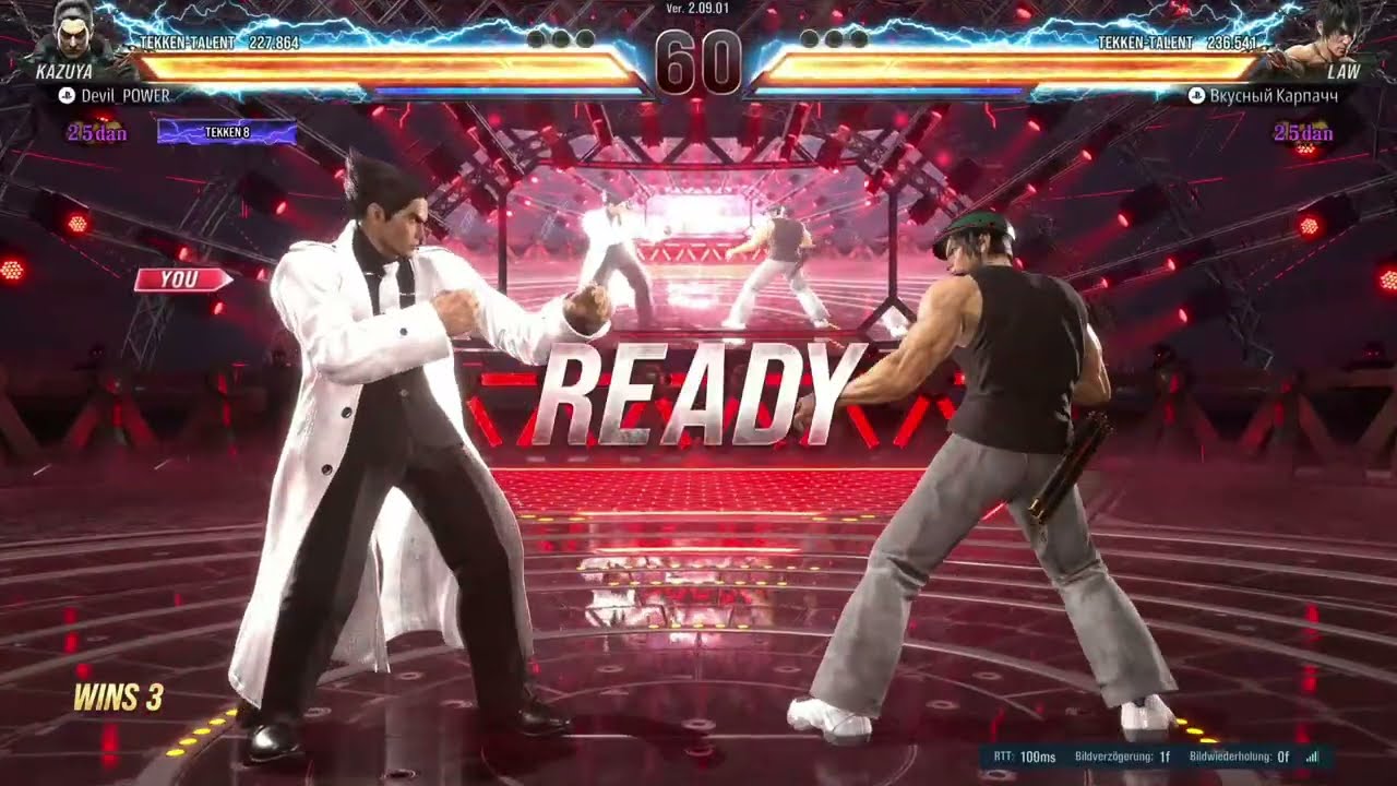 👑 Road to Tekken God – Kazuya Ranked Match | 1 HP RAGE ART⚡️