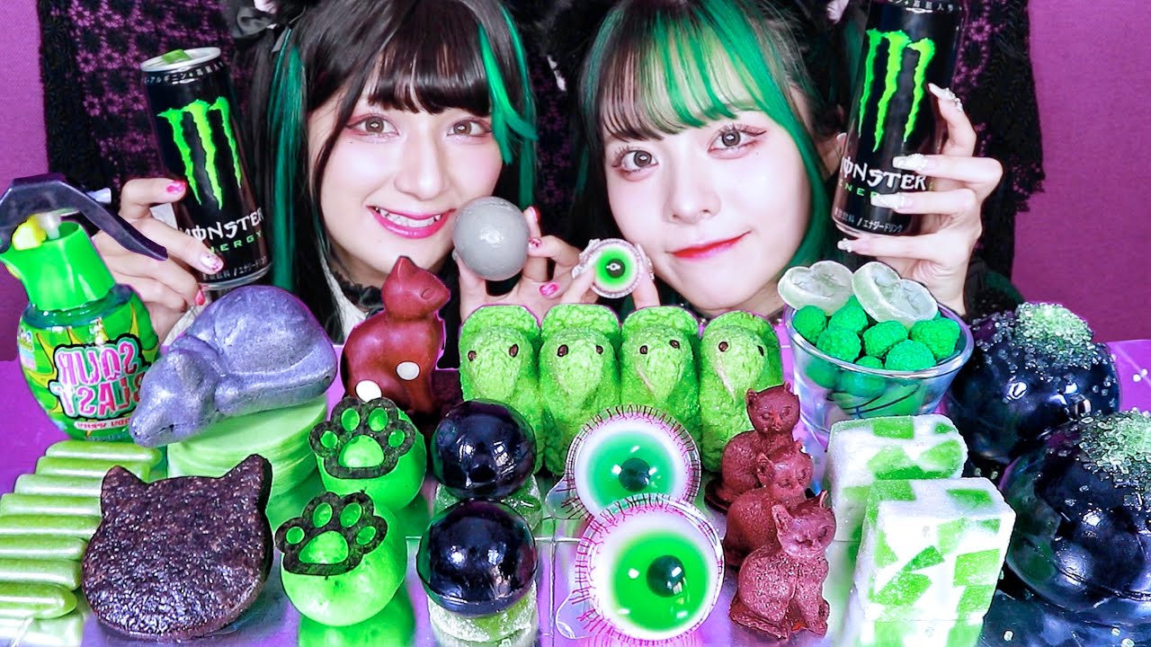 【ASMR】ゆら猫を食べる🐈‍⬛💚