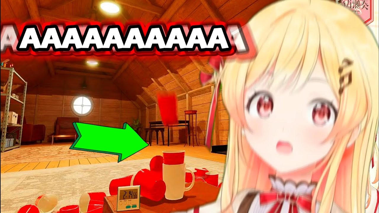 (VOLUME WARNING) Kanade Screams At The Top of Her Lungs After Pulling Off Trickshots【Hololive】