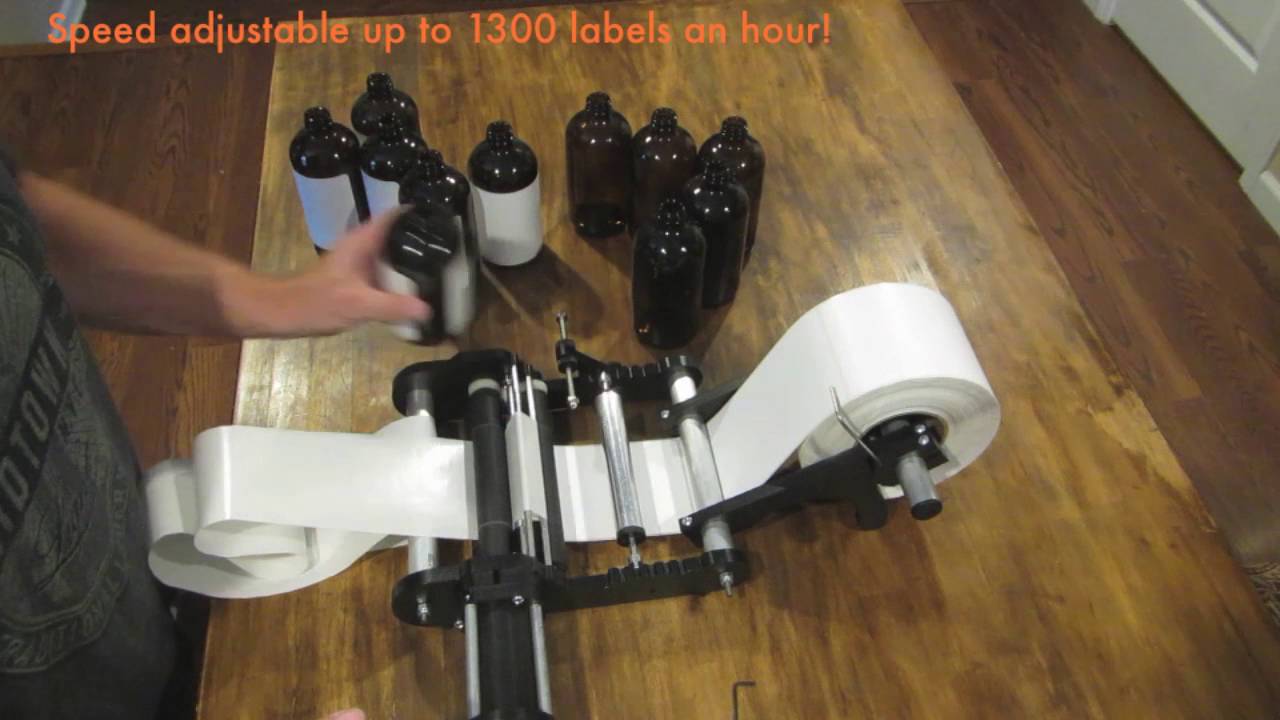 $599 - ZLA Semi Automatic Round Bottle Labeler.