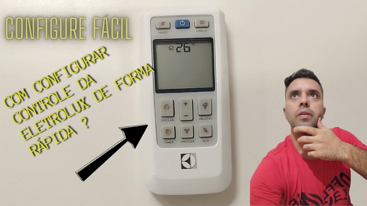 Como configurar controle da Eletrolux ?