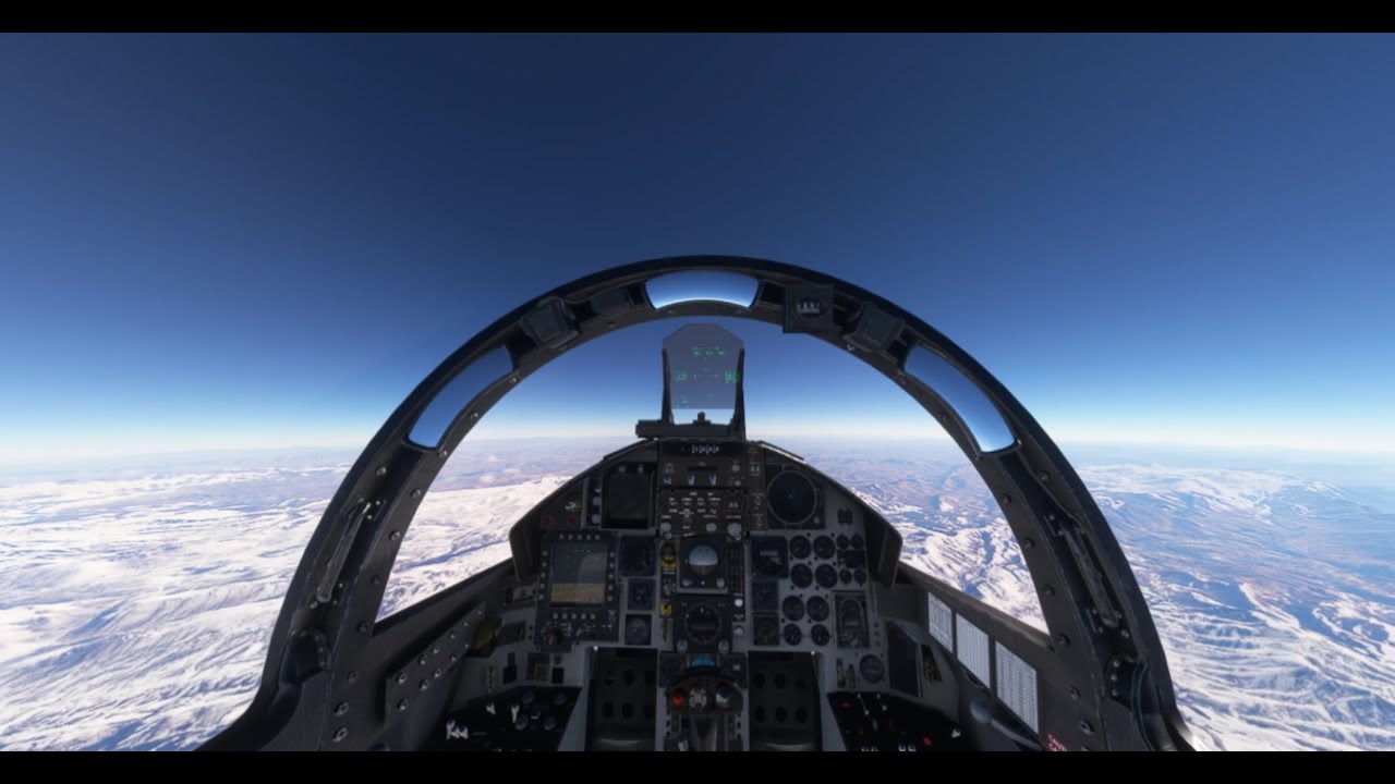 MSFS: Военная миссия F-15 из Насирии (Ирак) в Исфахан (Иран) с посадкой в ​​ветреную погоду.