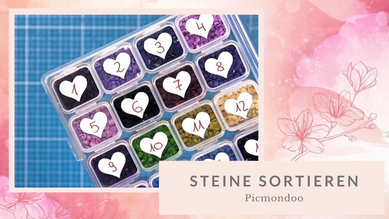 Diamond Painting Steine sortieren und aufbewahren PicMondoo Box