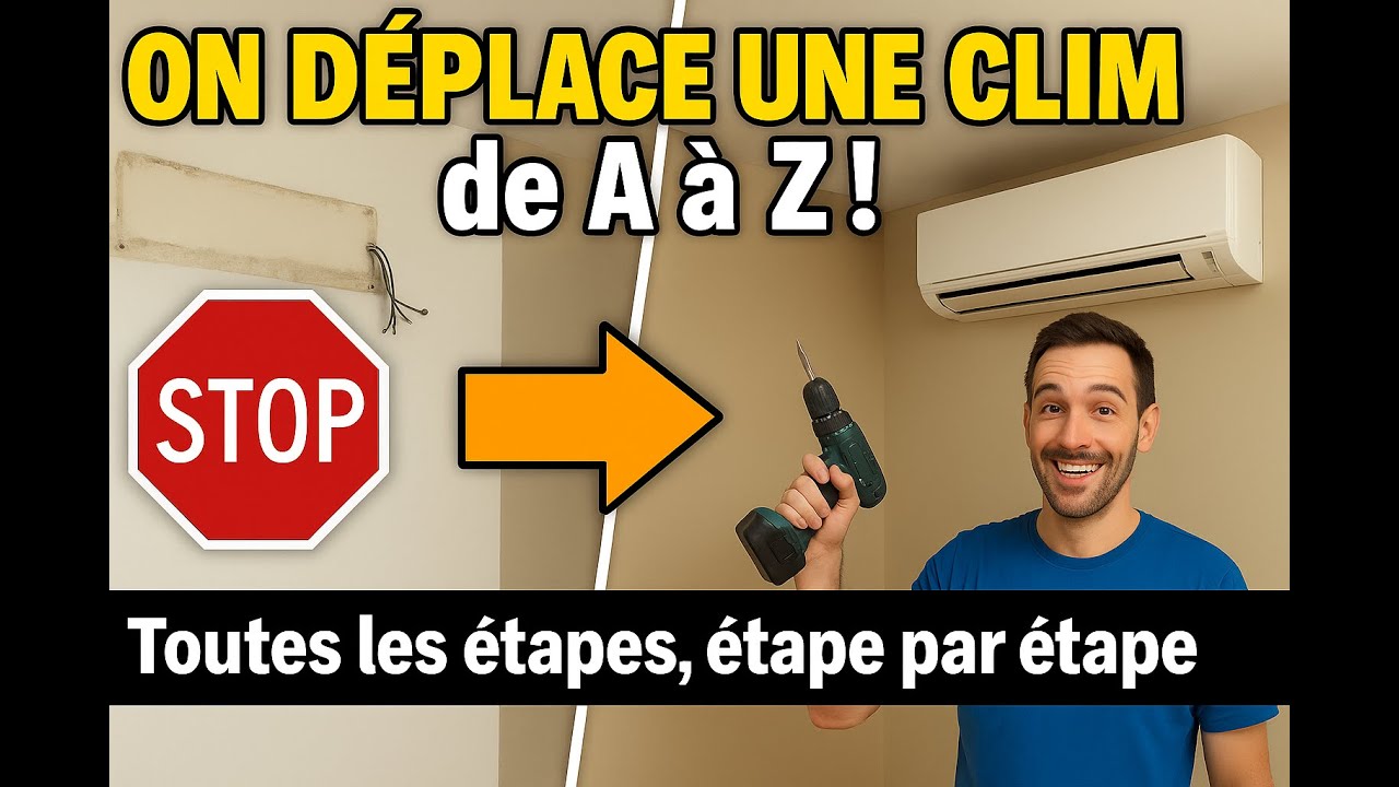 Comment DÉPLACER une CLIMATISATION de A à Z | Tutoriel complet étape par étape
