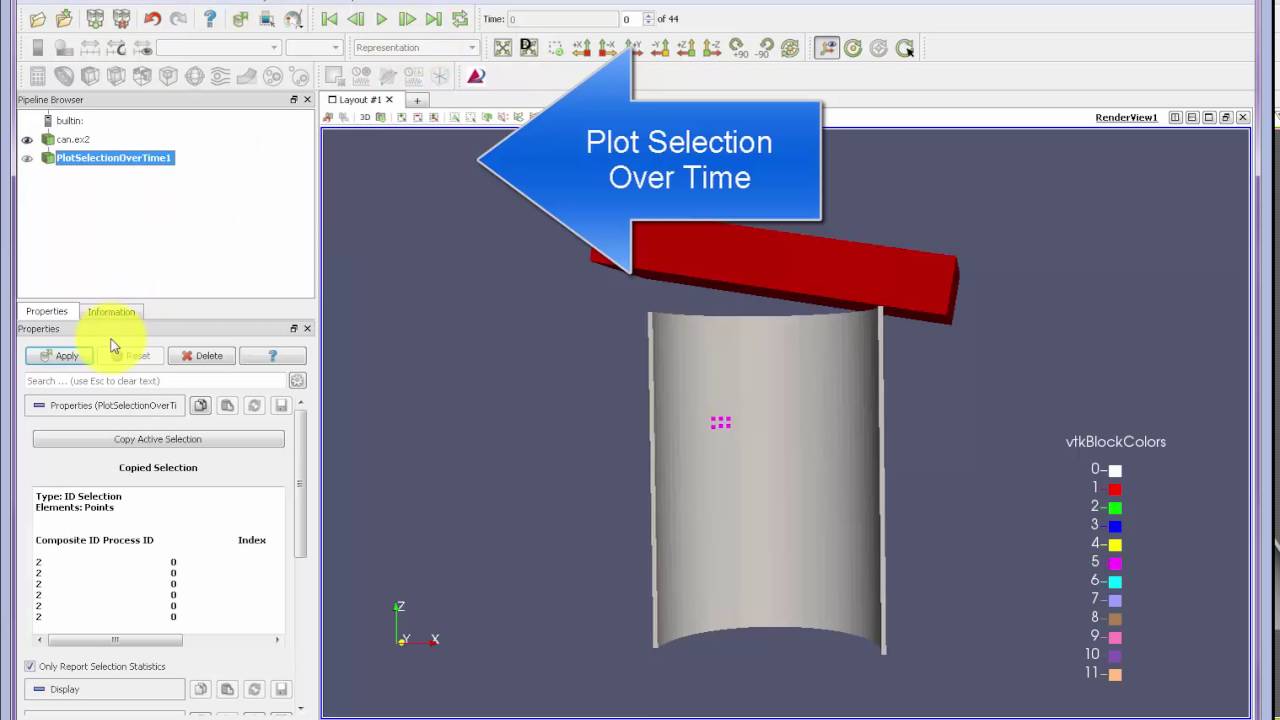 Getting Started - PV+ Plot Selection Over Time