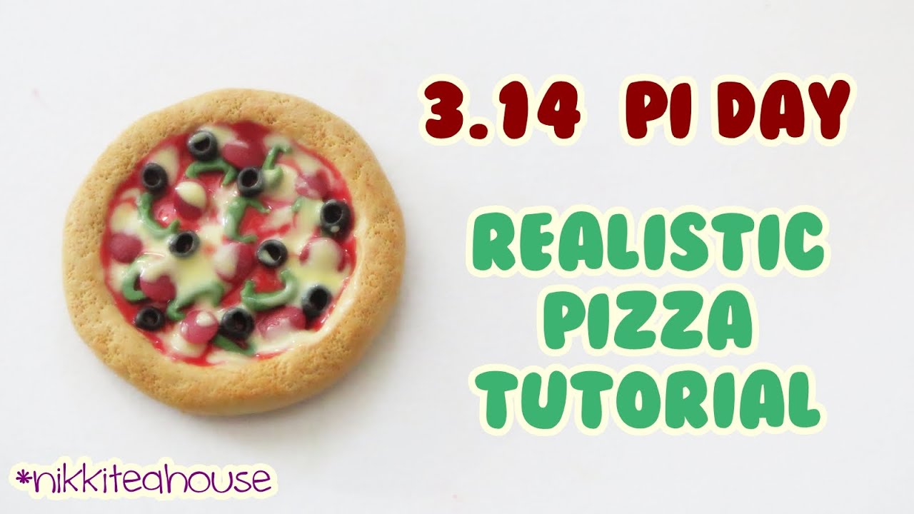 3.14.15 ~PI DAY~ Realistic Pizza Polymer Clay Tutorial