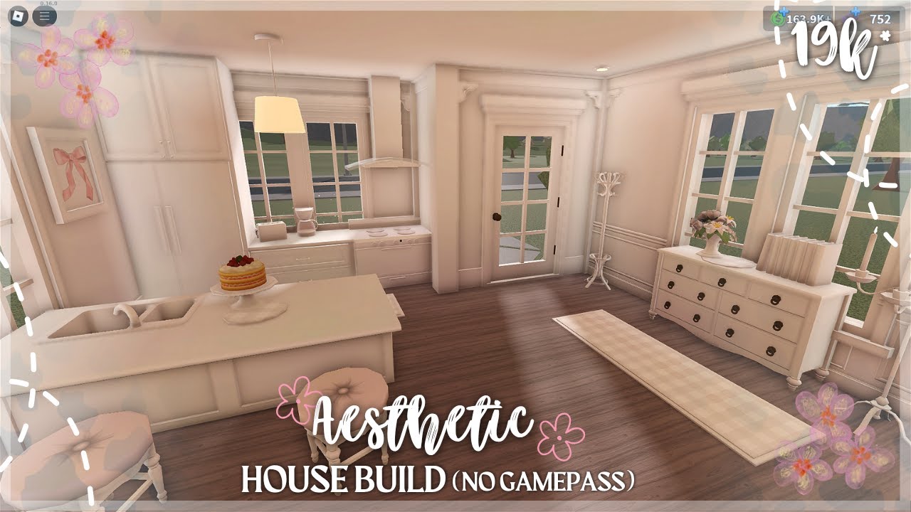 19K! BLOXBURG; AESTHETIC HOUSE BUILD, (NO GAMEPASS)!!
