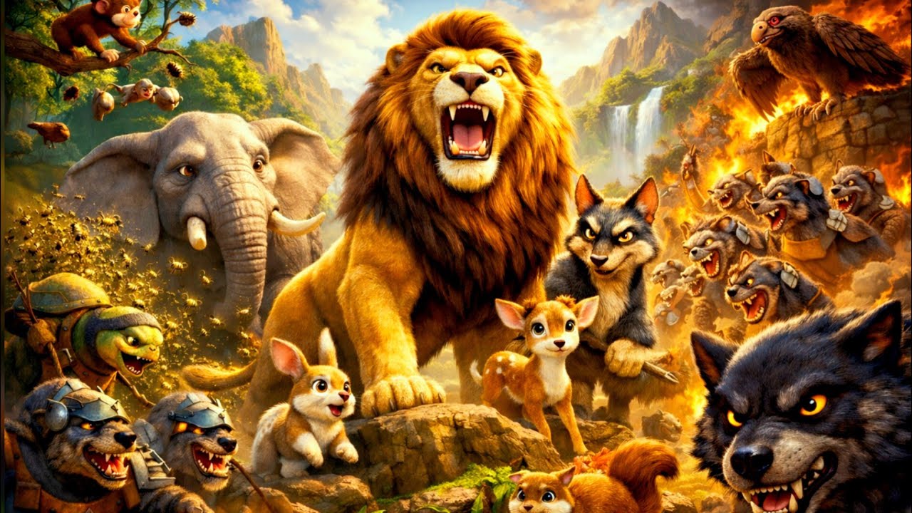 Ekta Ki Taaqat | Zabardast Jungle Cartoon Kahani | Hindi Moral Story 💥