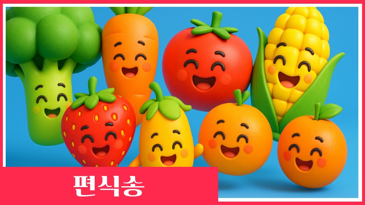 편식송 🥕 | 채소 과일도 골고루 먹어요 골고루송 | 어린이 동요 교육 노래