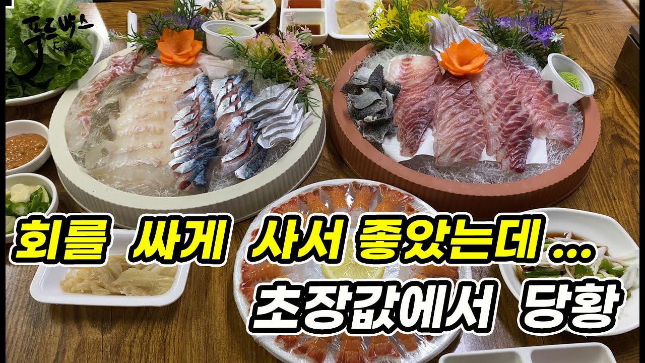 헉…😳회가 싸서 좋았는데  거기에  초장비용이 ㄷㄷ😱🔥  (in 올레시장 탐라수산)