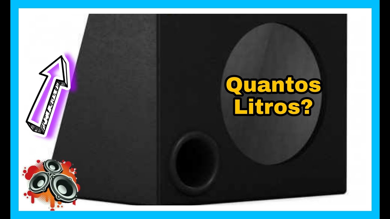 Calculando o volume interno (litros) da caixa de som trapezoidal