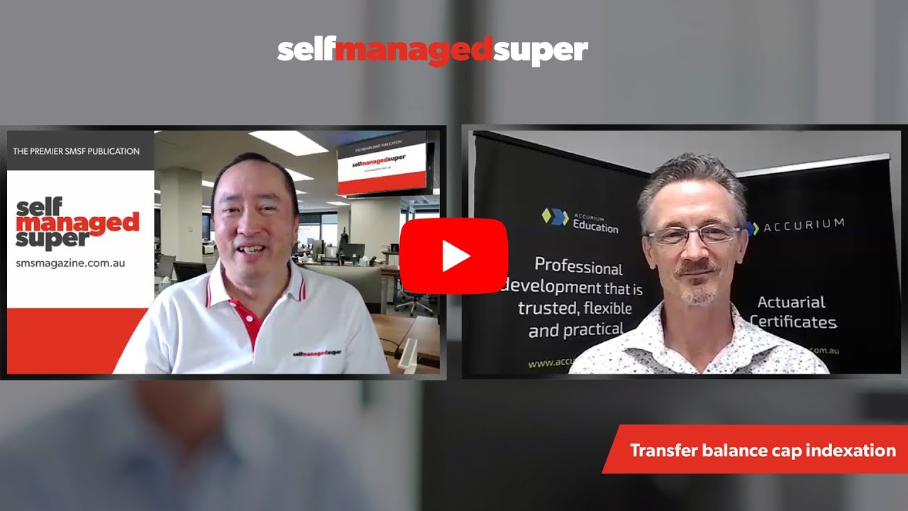 Transfer balance cap indexation