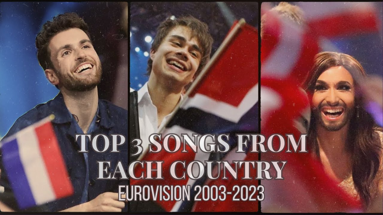 My Top 3 Songs From Each Country┃Eurovision 2003 - 2023