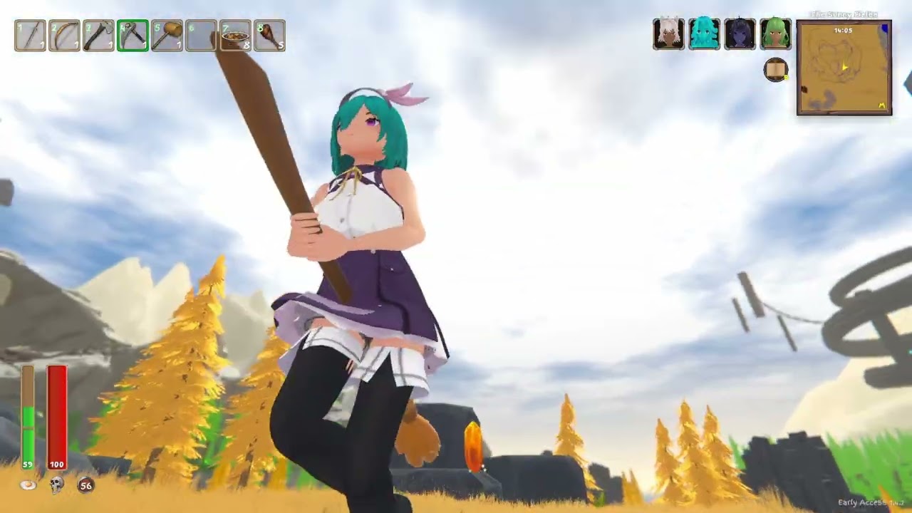 Mining Mithril And Fighting The Crystal Boss : Tropical Monster Girls [V1.4.2]