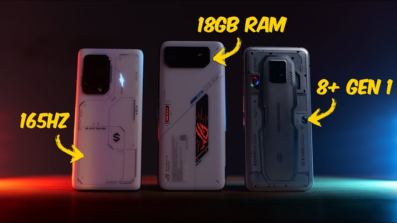 The BEST Gaming Phone 2022! Asus Rog Phone 6 vs Redmagic 7S Pro vs Black Shark 5 Pro! VERSUS