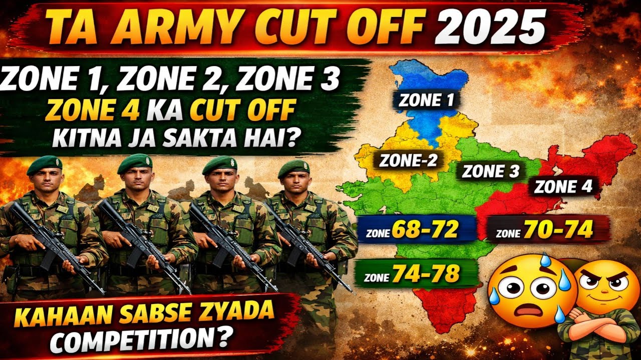TA Army 2025 Cut Off Update | Zone-Wise Competition 🔥 Kitna Ja Sakta Hai?