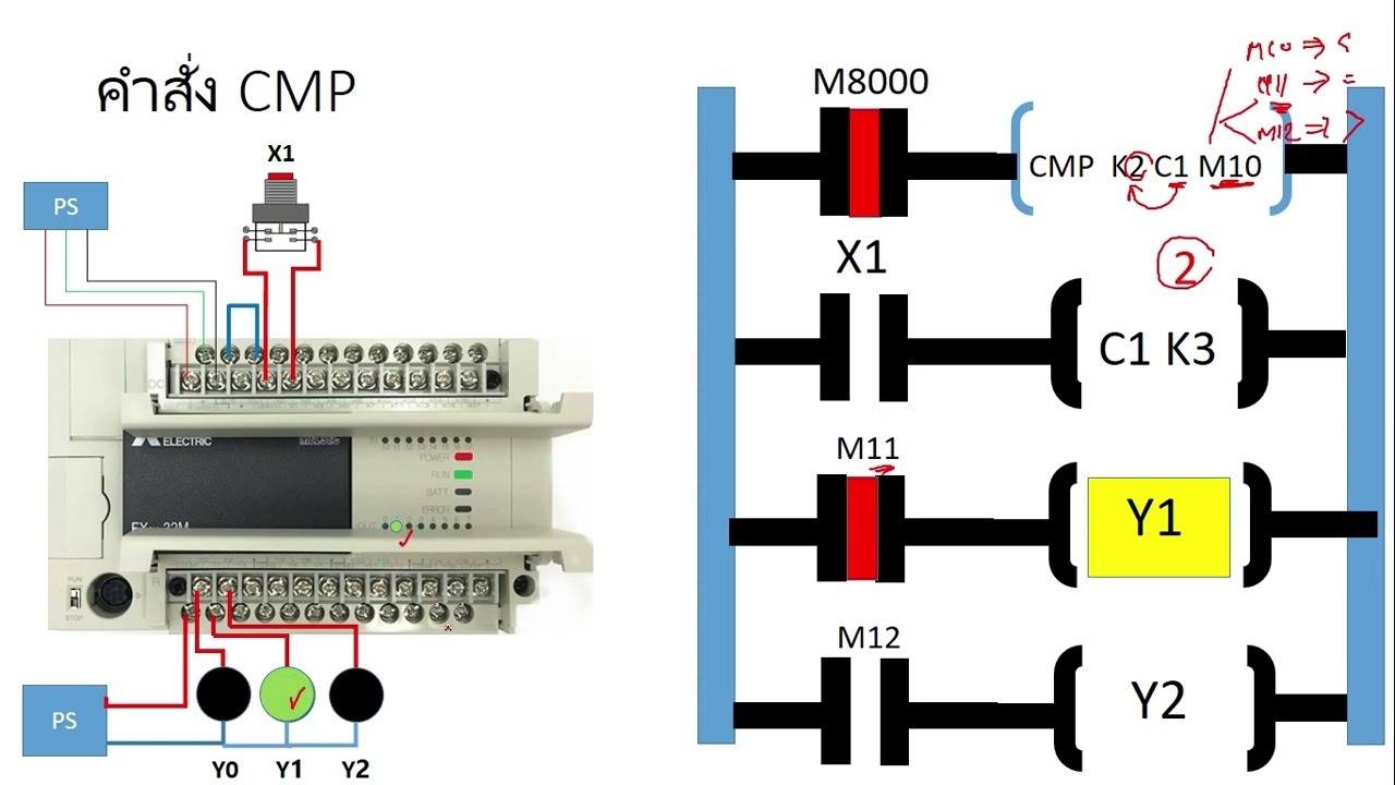 EP.12 การใช้คำสั่งเปรียบเทียบ CMP/ZCP/Comparison Operation เบื้องต้น