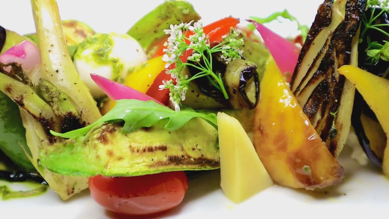salade antipasti سلطة الخضر المشوية