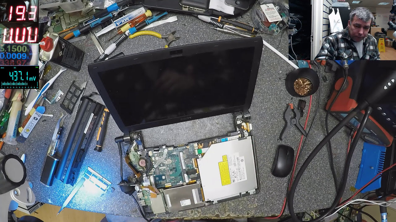 Sony Vaio vgn-tt11wn, no power, motherboard repair, 19v rail missing, faulty mosfet