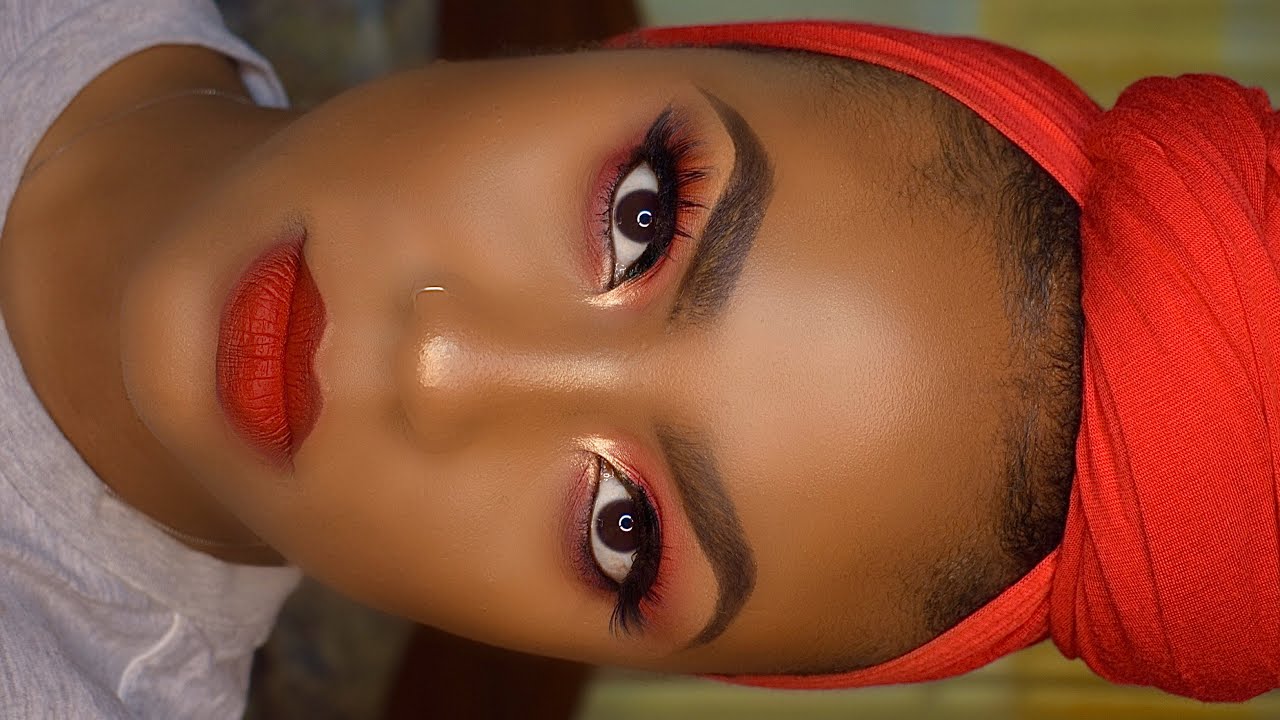 RED MAKEUP TUTORIAL || MUFIDAH MUKHTAR