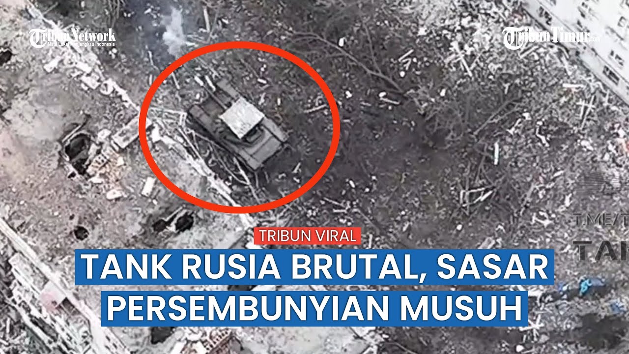 Tembakan Tank Rusia Membabi Buta, Serang Fasilitas Militer Ukraina di Gedung-gedung