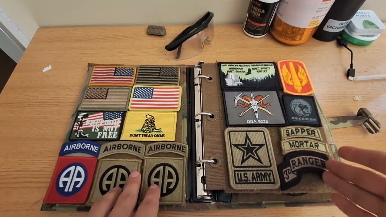ASMR U.S Army patch collection