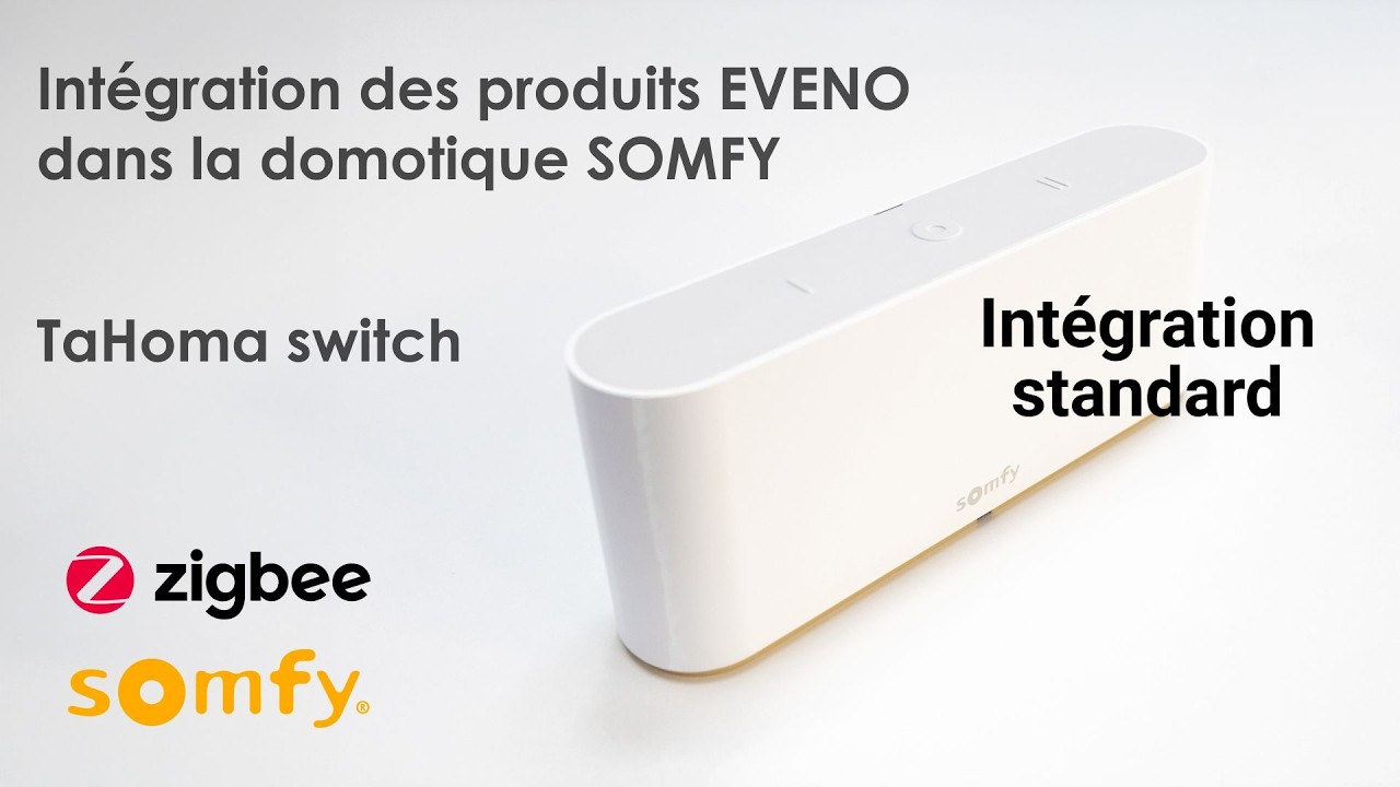 Somfy Tahoma Switch : Intégration d’un volet EVENO (méthode standard)