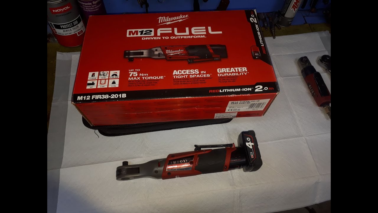 Обзор аккумуляторной трещотки MILWAUKEE M12 FUEL FIR38 201B